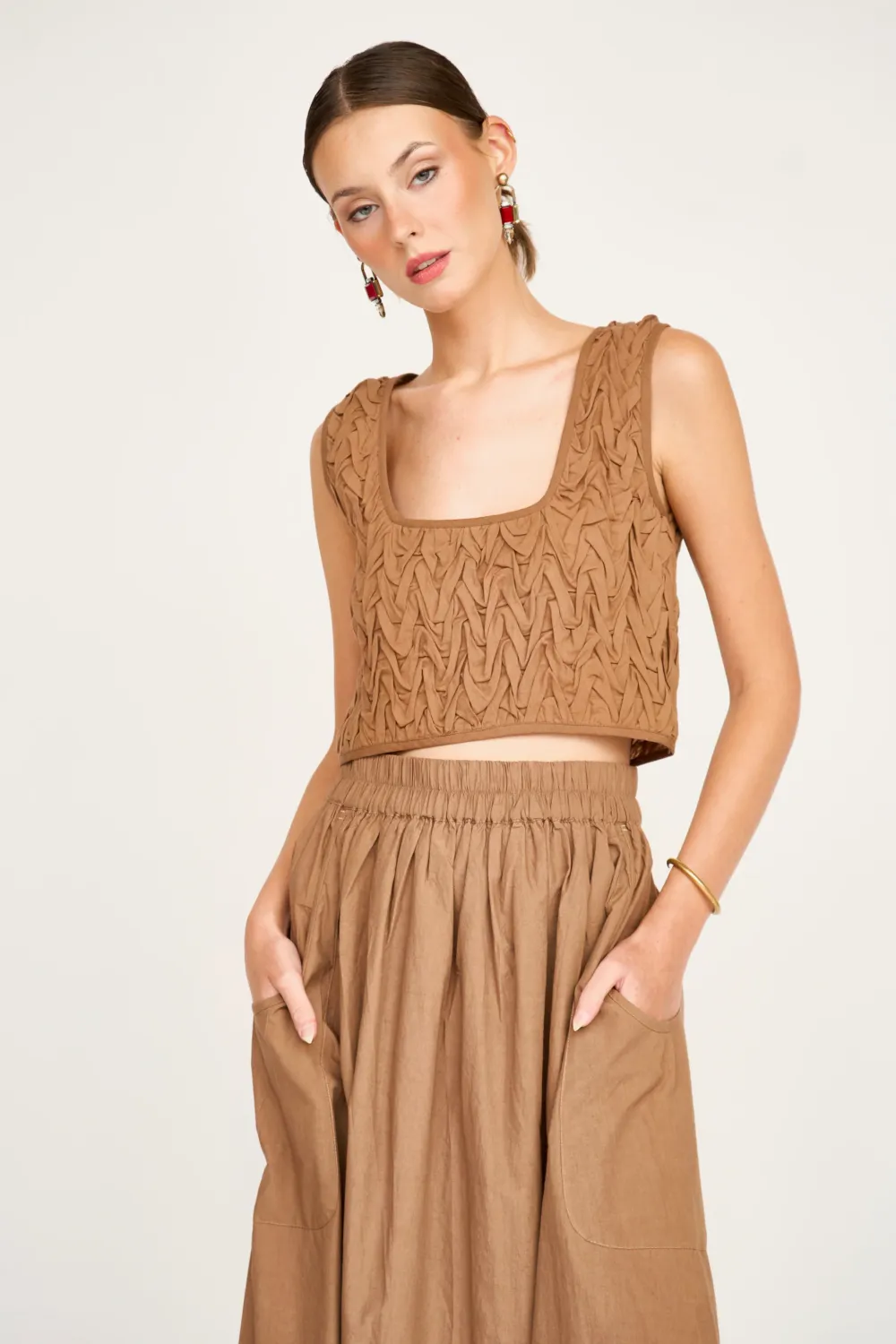 Mirth Verona Skirt in Brownie
