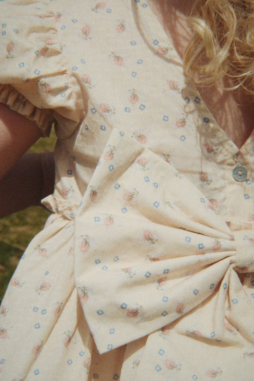 KONGES SLOJD EVIA BOW DRESS GOTS