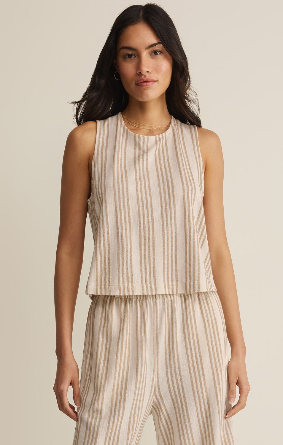 Z Supply Sloane Knit Striped Top Cloud