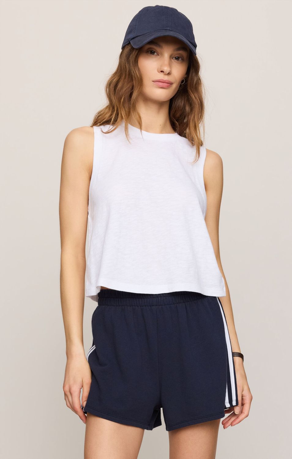Z Supply Kick Back Muscle Tank White