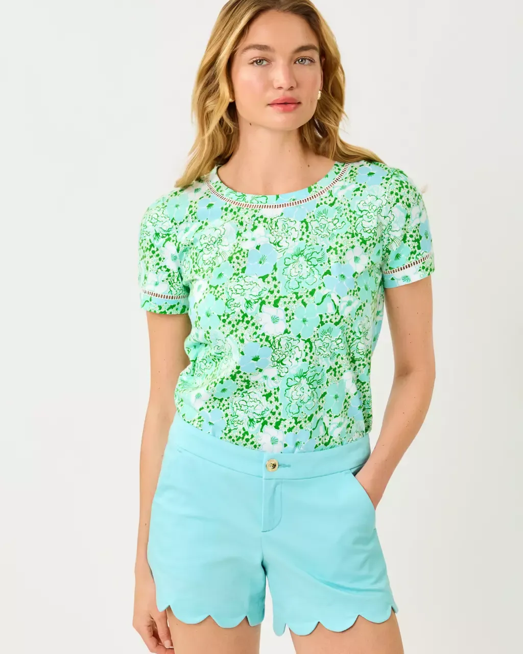 Lilly Pulitzer Buttercup Stretch Short Day Dream Blue