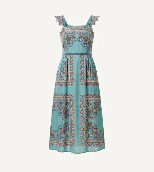 CLEOBELLA VERONIQUE ANKLE DRESS BLEURA PRINT