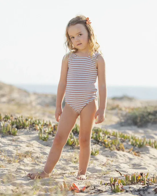 RYLEE &amp; CRU MOXIE ONE-PIECE AMERICANA STRIPE LIGHT-BLUE