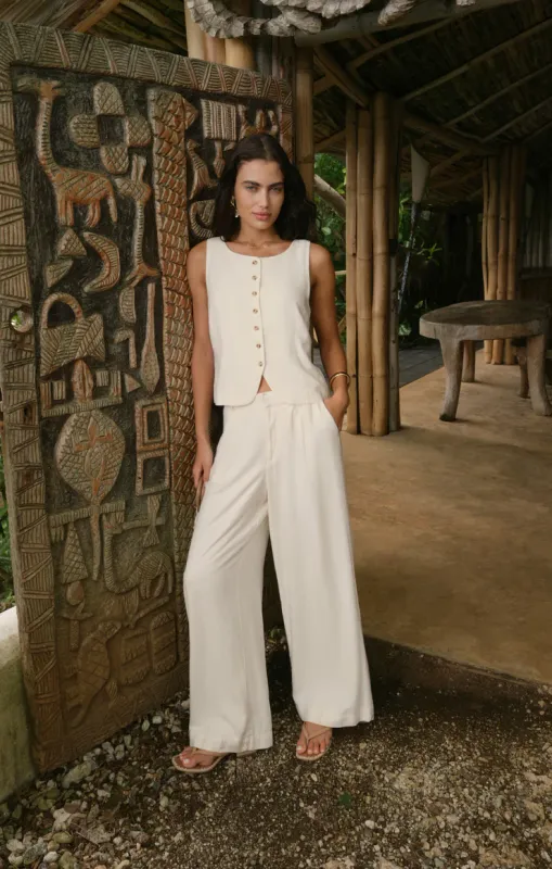 Z Supply Overlook Linen Pant Cloud