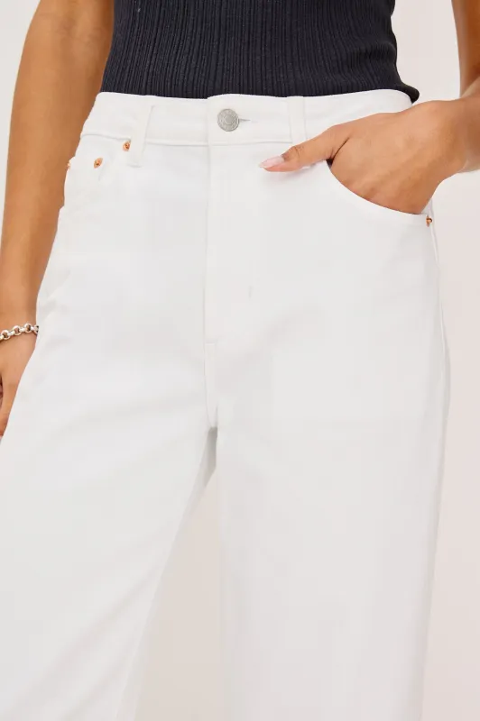 RAILS GETTY CROP SALT WHITE