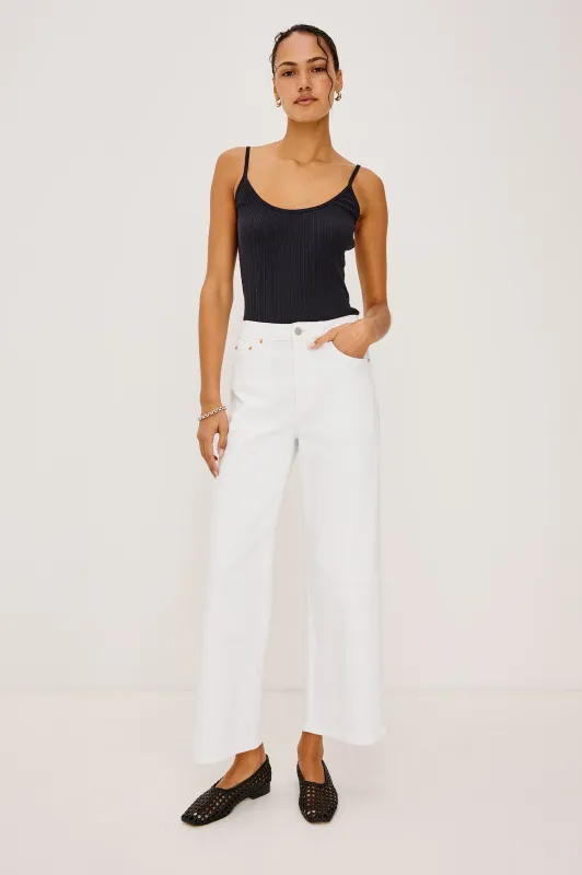 RAILS GETTY CROP SALT WHITE