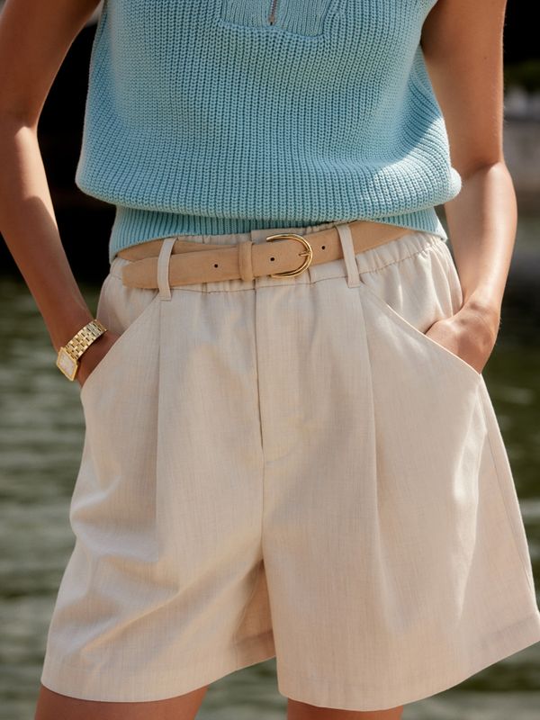 Varley Tansy Woven Short 3 Ivory