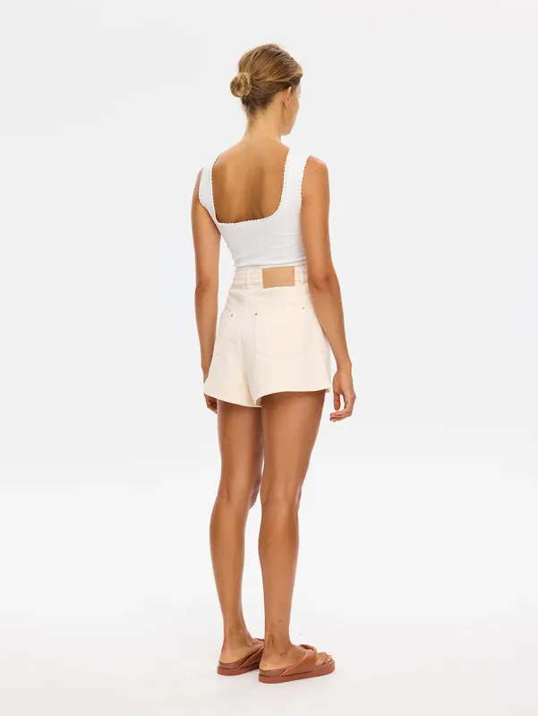 Kivari Dylan Denim Short ROSEWATER