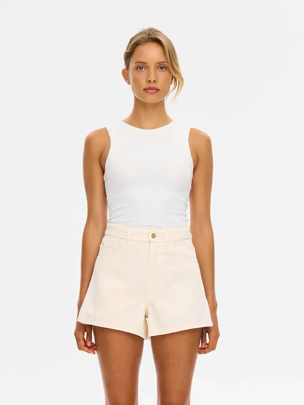 Kivari Dylan Denim Short ROSEWATER