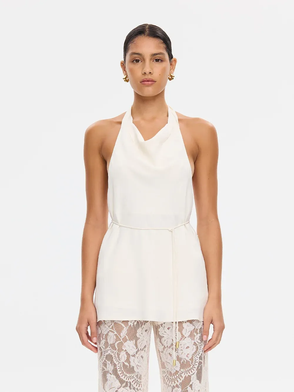 Kivari Arabella Halter Top CREAM