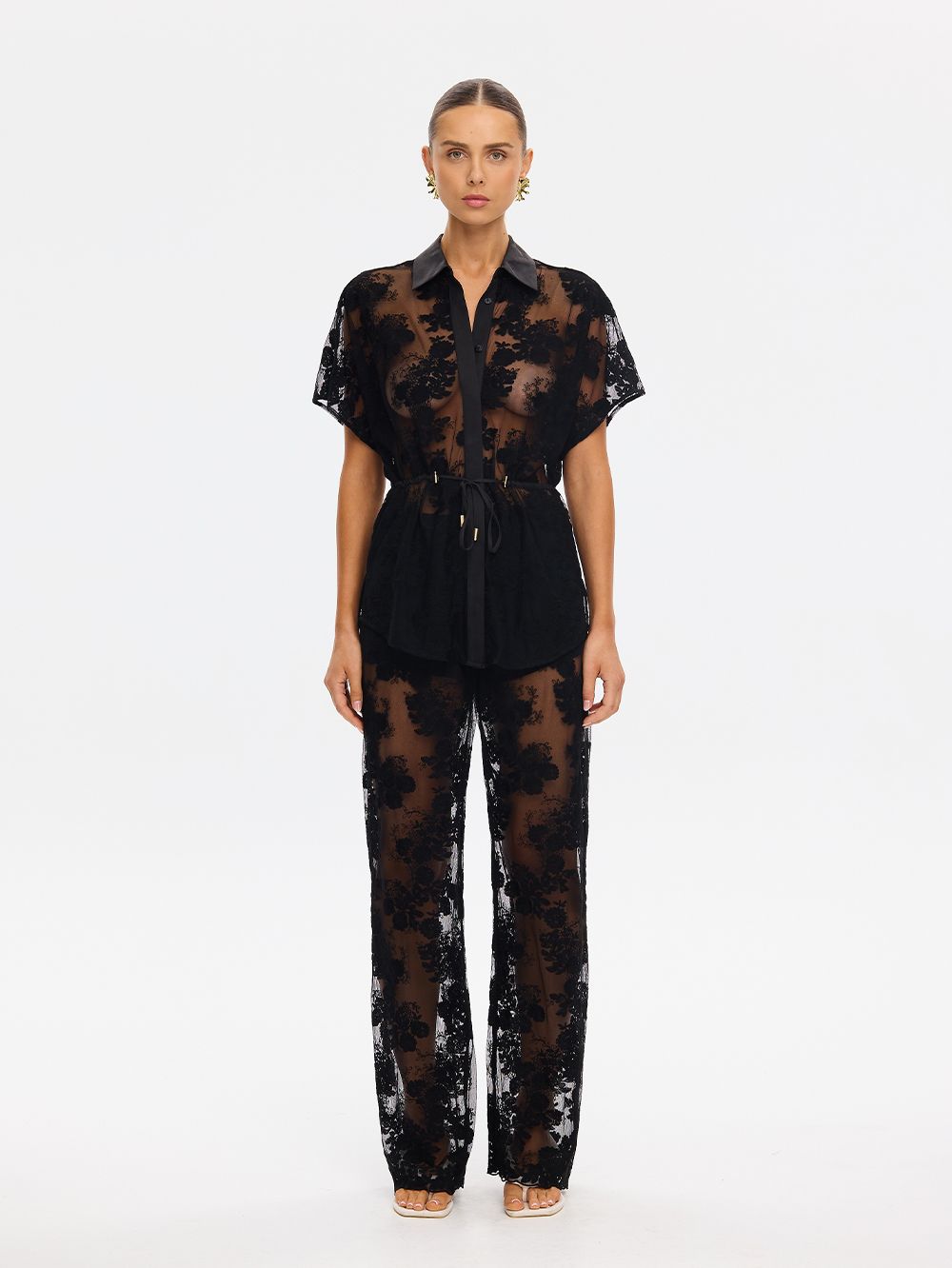 Kivari Jaxon Lace Pant BLACK LACE