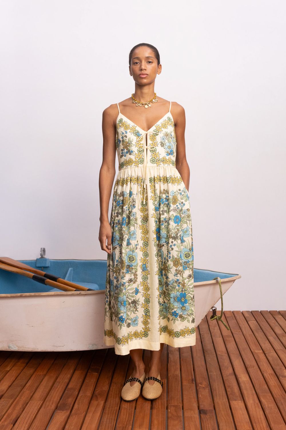 ALEMAIS SOPHIA MIDI DRESS