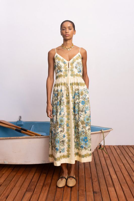 ALEMAIS SOPHIA MIDI DRESS