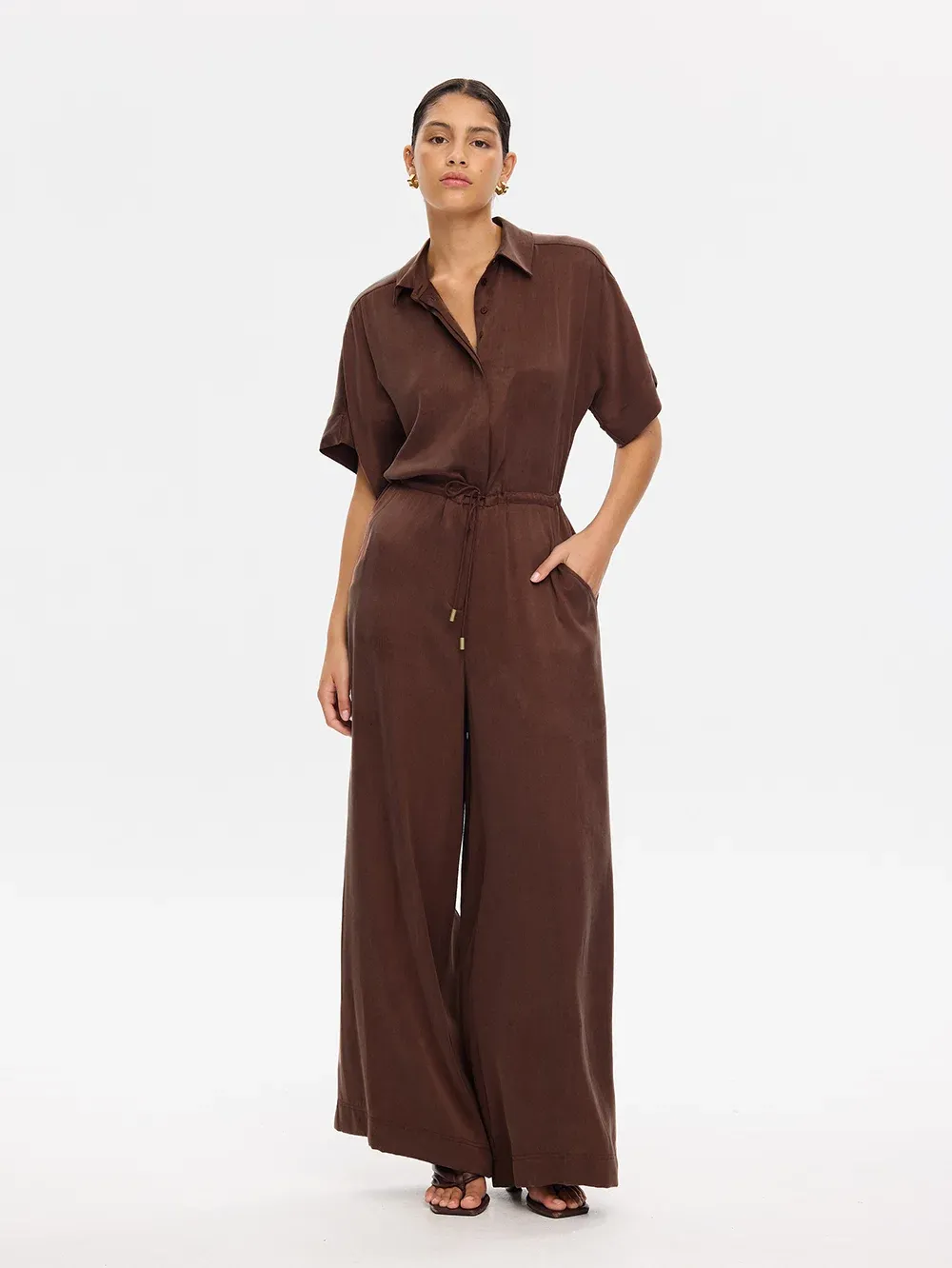 Kivari Jaxon Jumpsuit CHOCOLATE