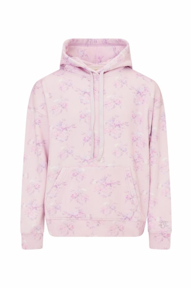 LOVE SHACK FANCY NACOVA TWEEN HOODIE ICED MAUVE