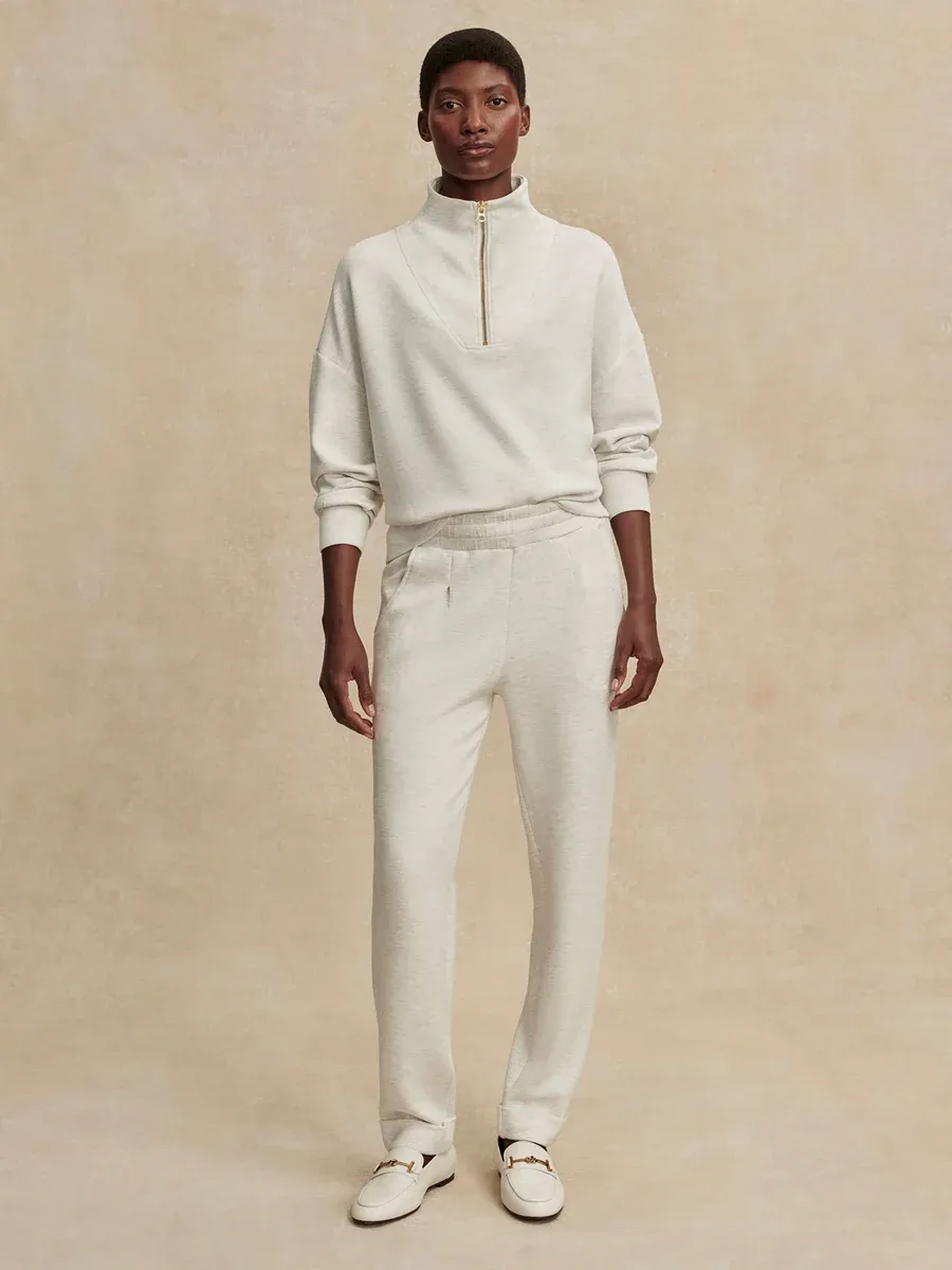 Varley the rolled cuff pant 25 ivory marl
