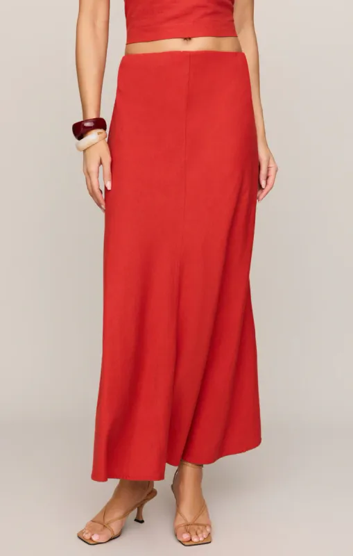 Z Supply Meryl Skirt Chili Pepper