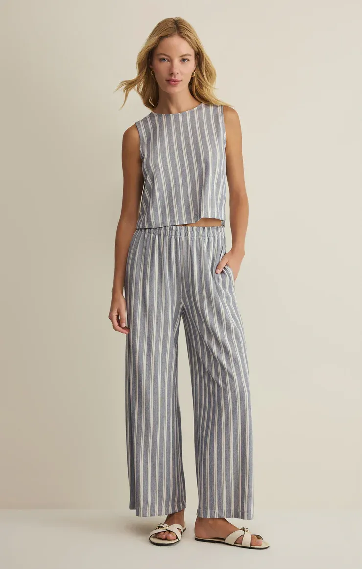 Z Supply Sloane Knit Striped Top Eclipse
