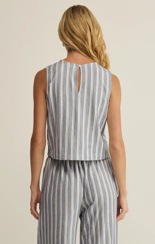 Z Supply Sloane Knit Striped Top Eclipse