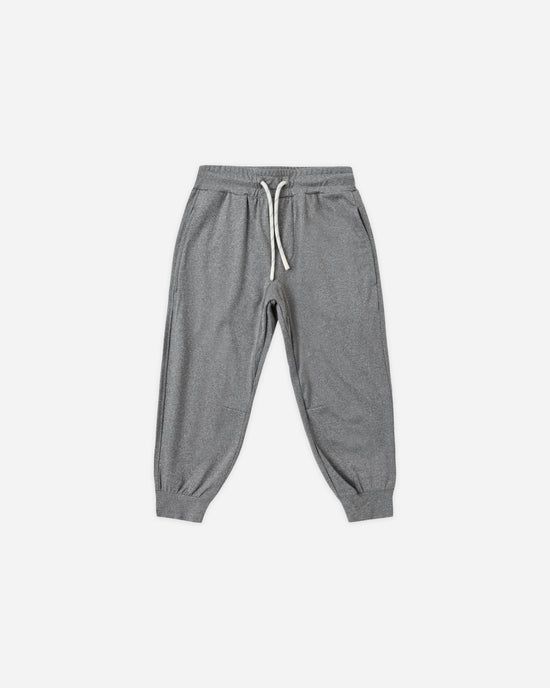 RYLEE &amp; CRU CENTURY TECH JOGGER DARK HEATHERED GREY