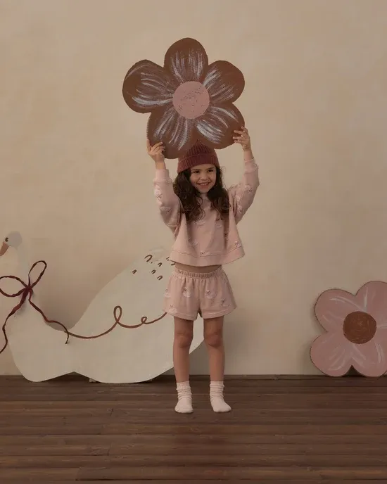 RYLEE &amp; CRU BOXY PULLOVER SWANS