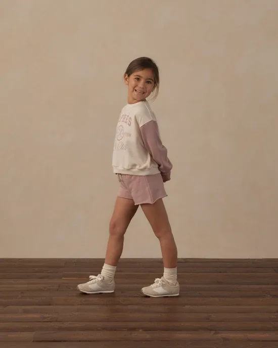 RYLEE &amp; CRU SWEAT SHORT ROSEWOOD