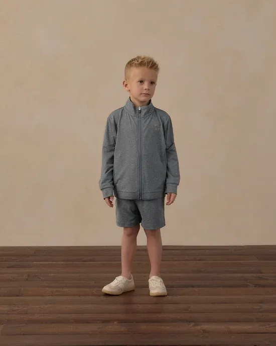 RYLEE &amp; CRU OCEANSIDE TECH SHORT HEATHERED MIDNIGHT
