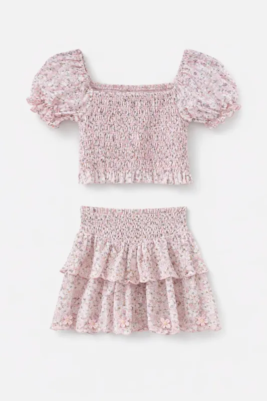 Summer Loving Eden-Skirt-Blush-Meadow-Pink