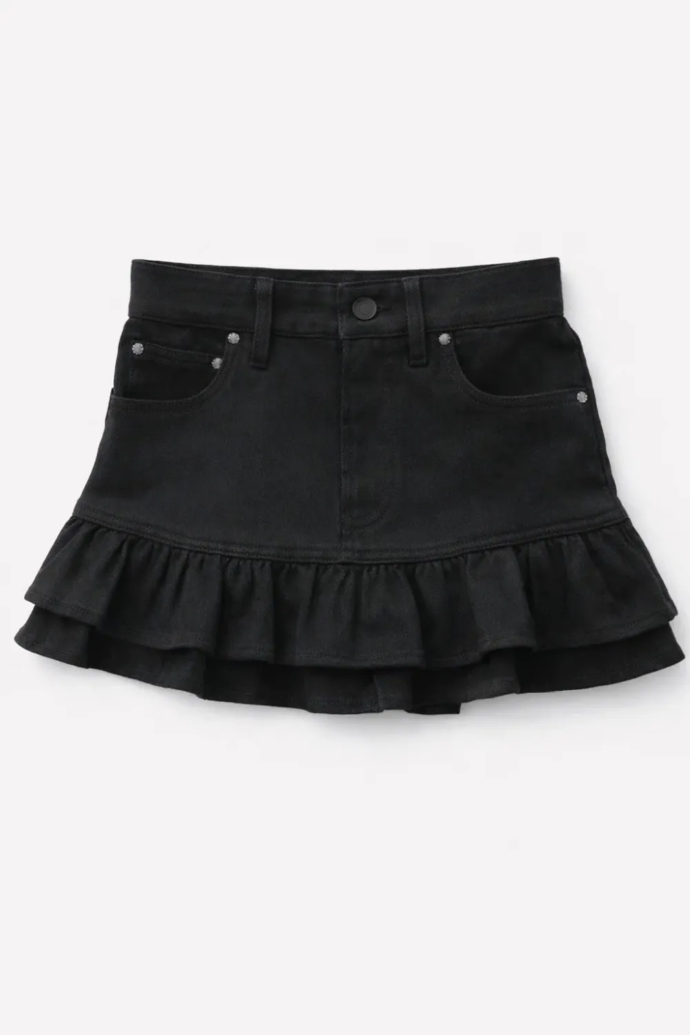 Summer Loving Denim-Skirt-Black