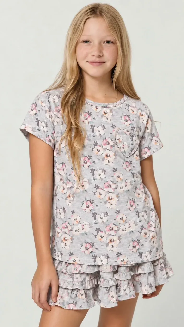 Summer Loving T-Shirt-In-Blush-Meadow