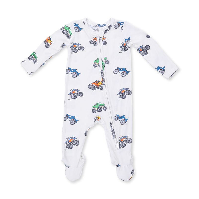 Angel Dear Monster Trucks - 2 Way Zipper Footie