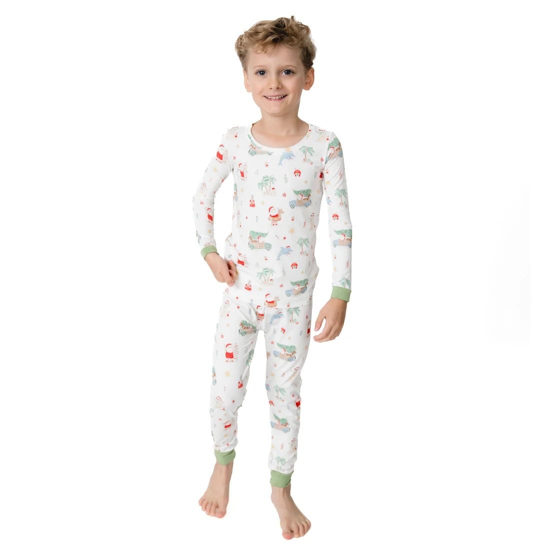 Angel Dear Beach Christmas -Long Sleeve Loungewear Set