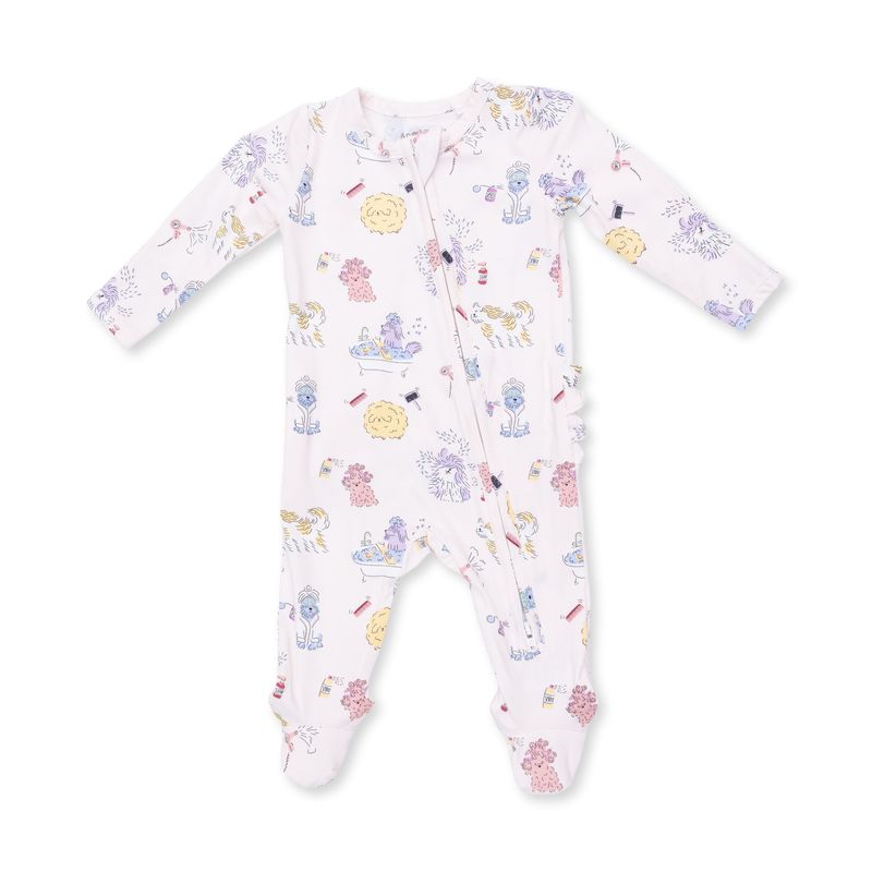 Angel Dear Spa Dogs - 2 Way Ruffle Back Zipper Footie