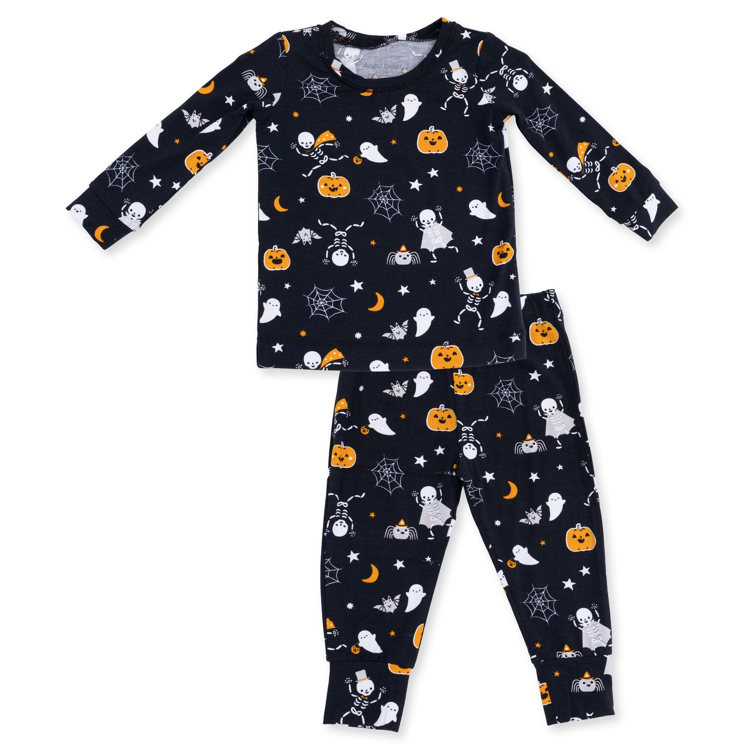 Angel Dear Halloween Skeleton Buddies - Glow in the Dark - Long Sleeve Loungewear Set