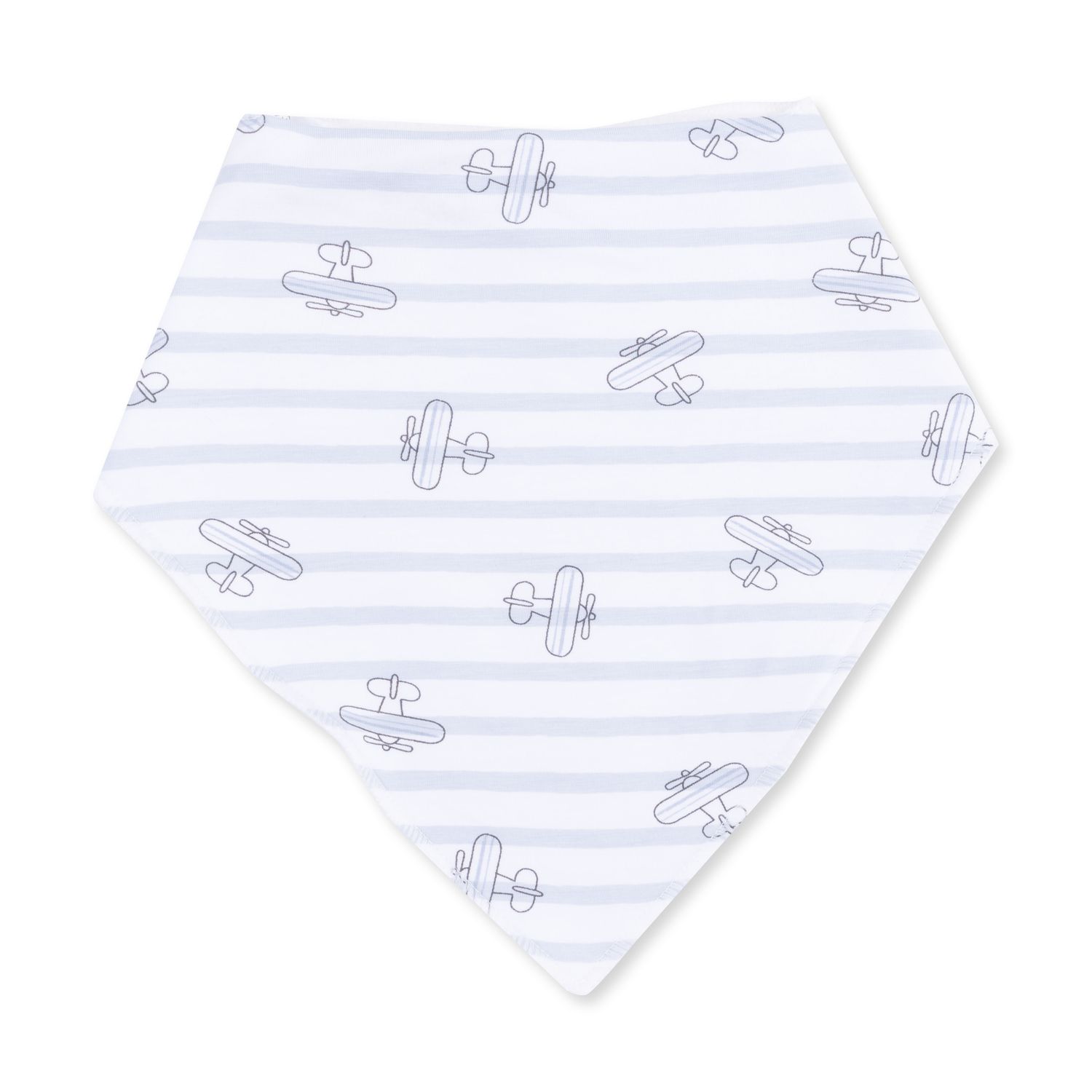 Angel Dear Airplane Stripe - Bandana Bib