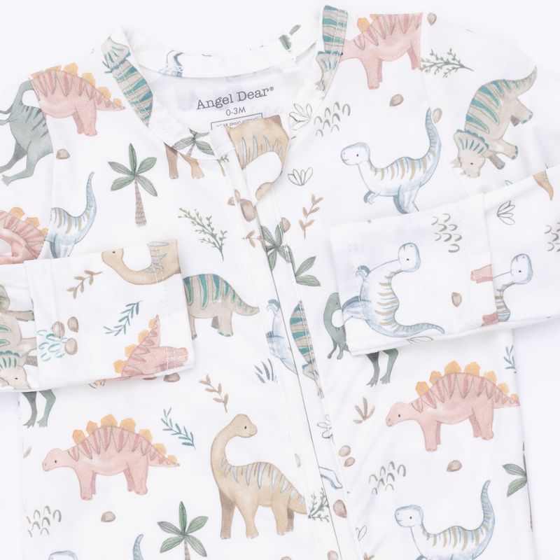 Angel Dear Sweet Baby Dinos - 2 Way Zipper Footie