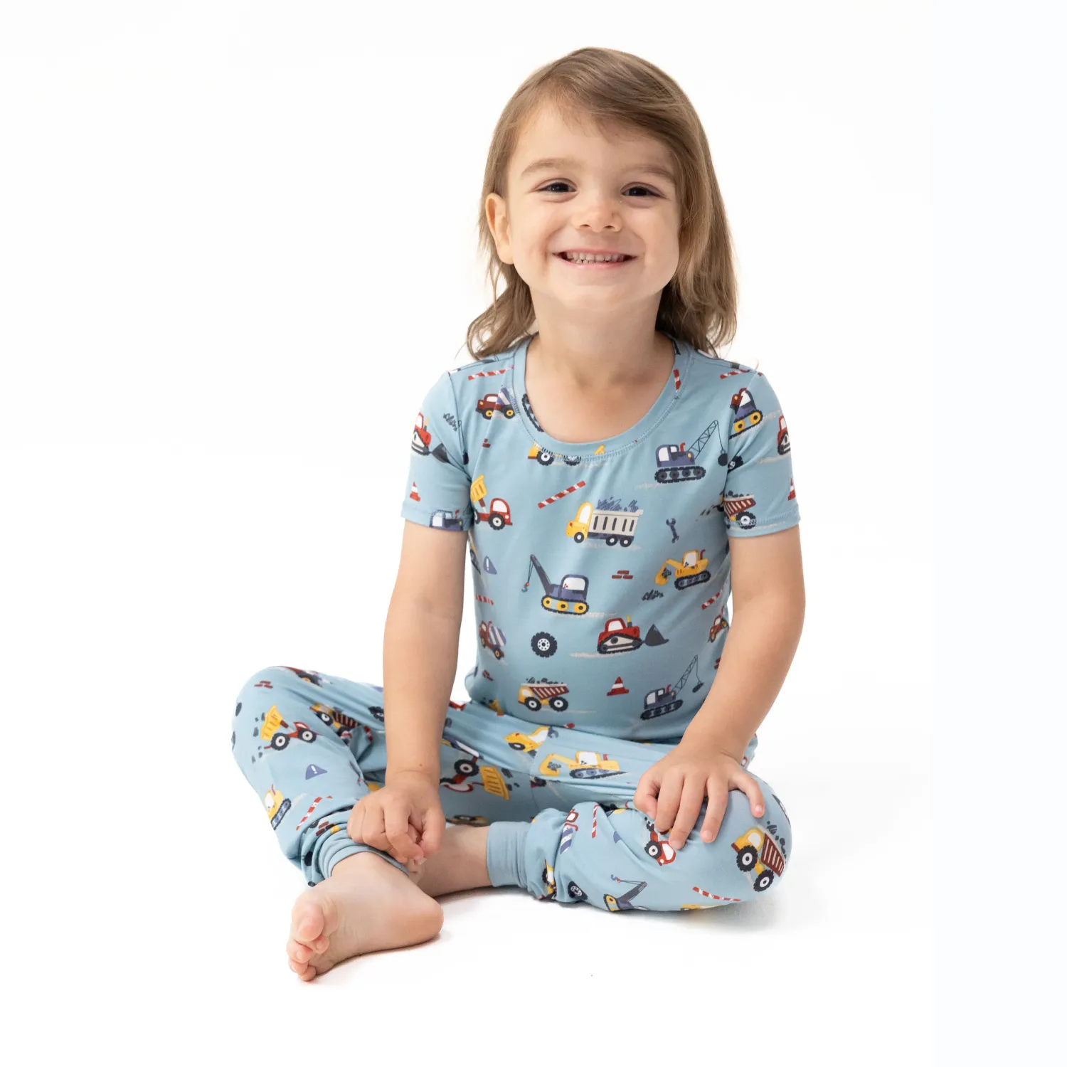 Angel Dear Crayon Construction - Short Sleeve Loungewear Set