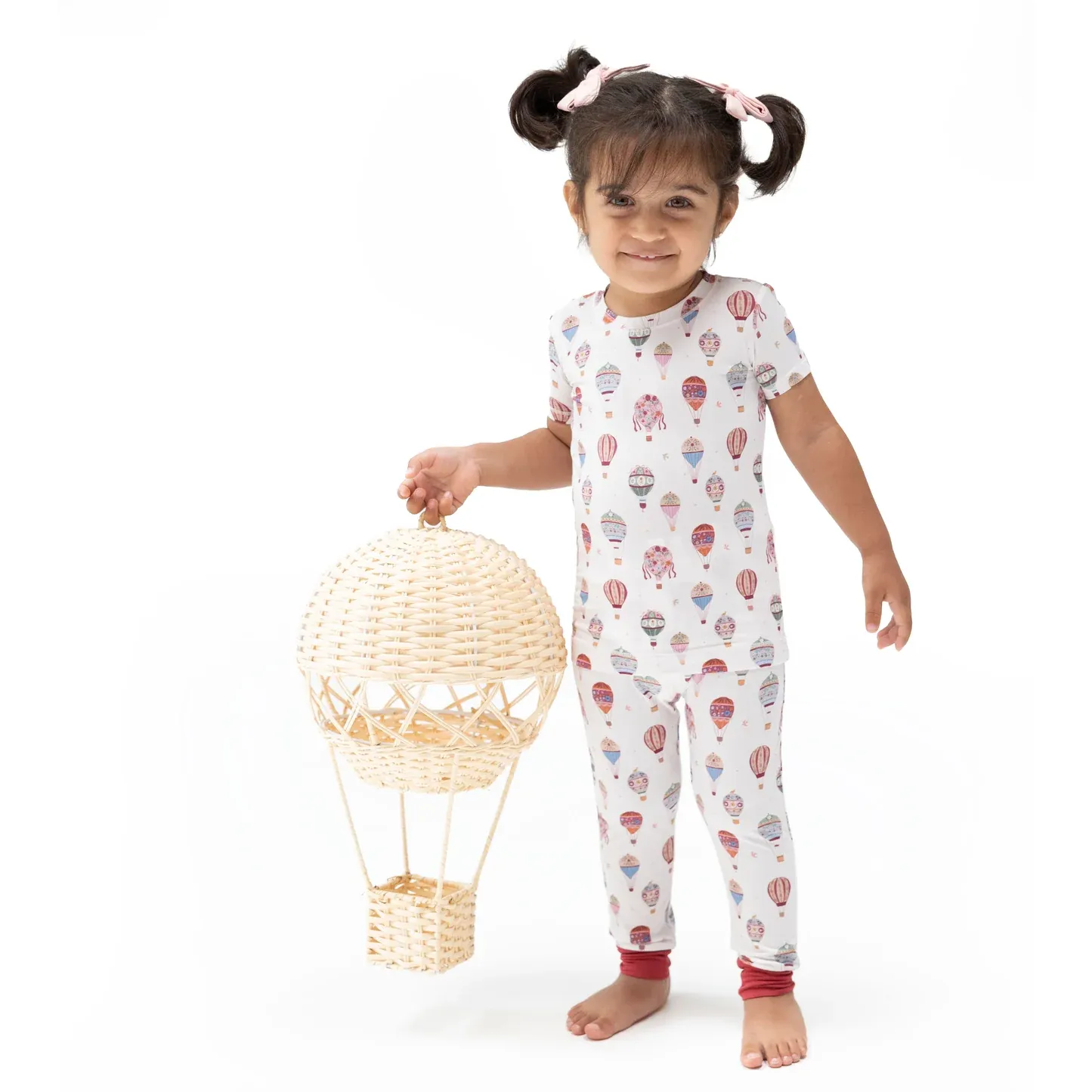 Angel Dear Hot Air Balloon - Short Sleeve Loungewear Set