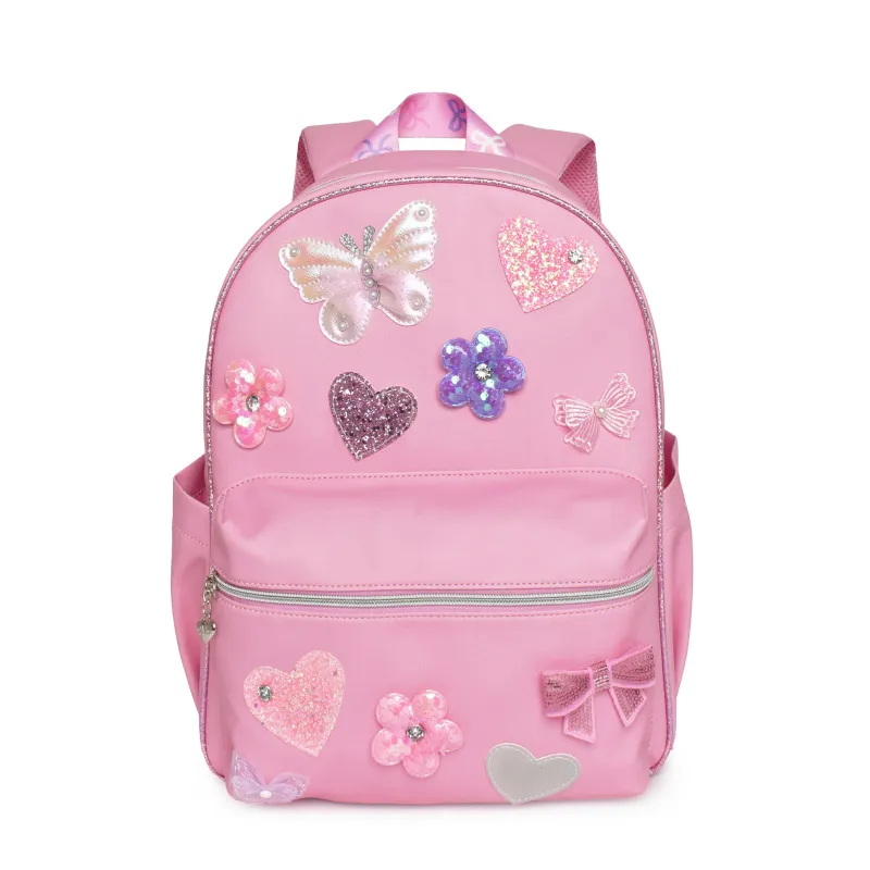 OMG BUTTERFLY APPLIQUE LARGE BACKPACK