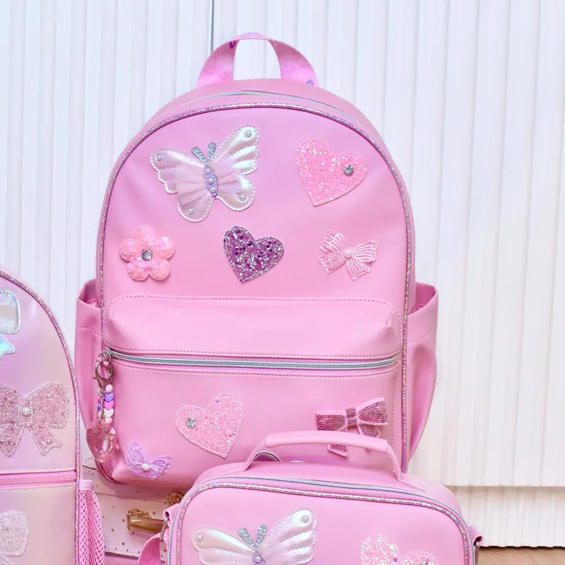 OMG BUTTERFLY APPLIQUE LARGE BACKPACK