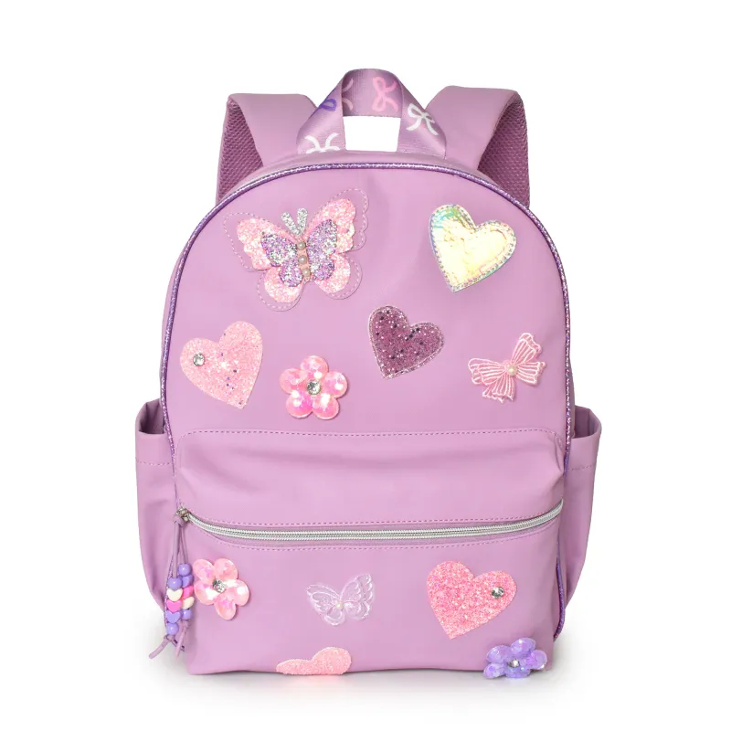 OMG BUTTERFLY APPLIQUE LARGE BACKPACK