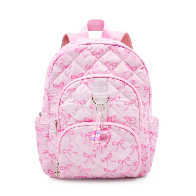 OMG BOW QUILTED LARGE BACKPACK