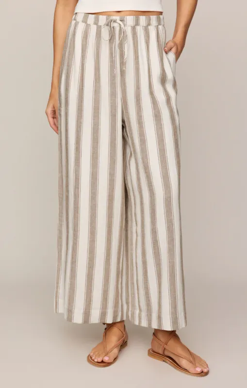 Z SUPPLY THE PERFECT STRIPED PANT LIGHT TOFFEE