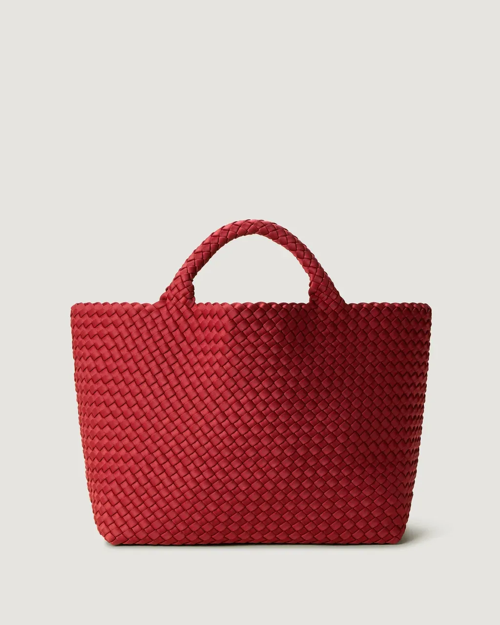 NAGHEDI ST BARTHS MEDIUM TOTE ROSSO