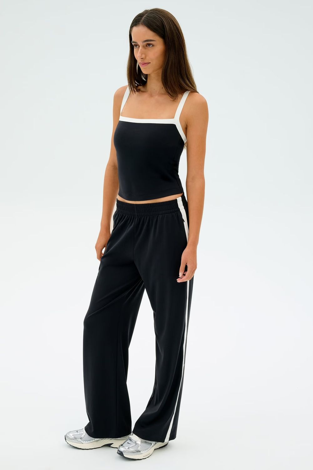 SPLITS 59 MAXIE RIGOR TRACK PANT BLACK/WHITE