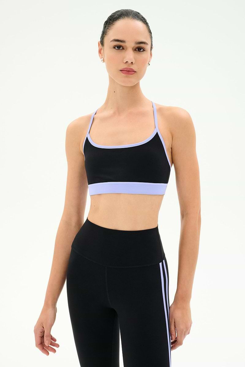 SPLITS 59 EMERSON AIRWEIGHT BRA BLACK/PURPLE HAZE