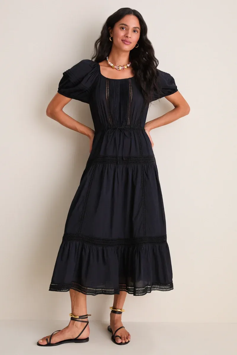 Ulla Johnson Isolde SS Cotton Dress NOIR