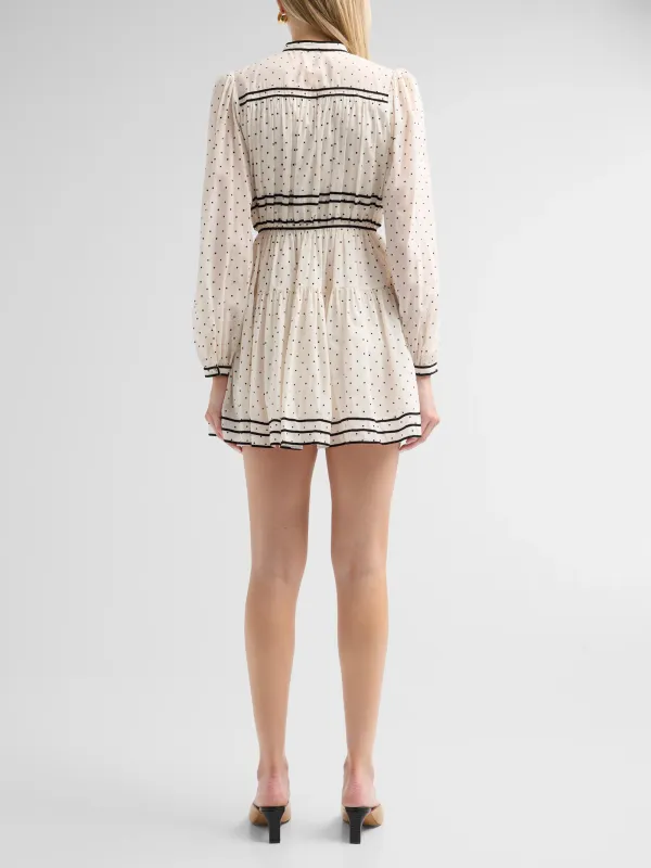 Ulla Johnson Lumi LS Cotton Mini Dress BLANC