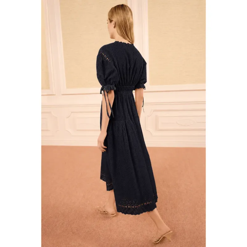 Ulla Johnson Ottilie SS Cotton Dress MIDNIGHT