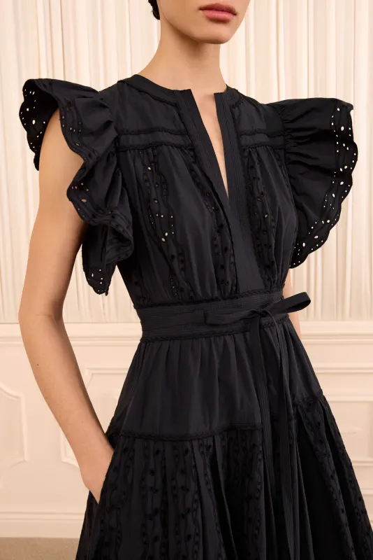 Ulla Johnson Dani SS Cotton Dress NOIR